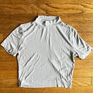 Mock Neck Crop Top
